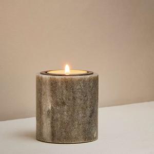 Support de bougie en pierre de travertin de luxe, bol rond, récipient décoratif pour bougie, centre de table pour salon et salle à manger, qualité supérieure - Product Image 3