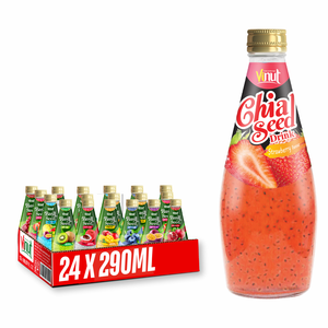 Boisson aux graines de chia et à la goyave sans sucre 290 ml, fabricant de boissons en marque blanche OEM ODM - Product Image 1