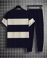 Conjunto de dos piezas para hombre, pantalones de manga larga para otoño/invierno, cárdigan y camisa lisos.