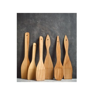 Magnifique ensemble de spatules en bois d'olivier, ustensiles de cuisine en bois naturel pour cuisiner, frire, remuer et servir - Product Image 5