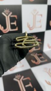 Pendentif Lettre B Moissanite Iced Out en Argent 925 VVS pour Homme, Bijou Hip Hop Rapper, Pendentif Initial Cursif Personnalisé Bling, Vente en Gros - Product Image 4