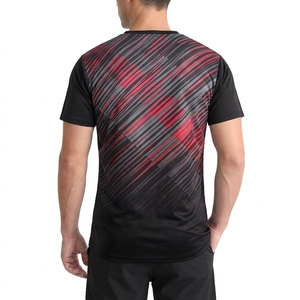 T-shirt en coton personnalisé avec logo imprimé pour hommes, chemises de sport avec tissu respirant, idéales pour la salle de sport et la course à pied - Product Image 2