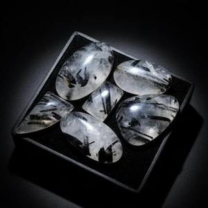 Cuarzo Rutilo Natural Certificado de la Mejor Calidad, Cabujón Pulido Premium, Piedras Preciosas Sueltas, Tamaños Personalizados, Lote a Granel, Suministro al por Mayor - Product Image 1