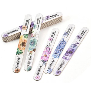 LANGMA Juego de 25 Limas de Uñas de Cristal, Profesionales, Grano 100, Diseño Floral de Una Sola Cara, Desechables y Lavables, para el Cuidado de las Uñas - Product Image 3