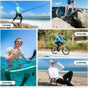 Chemises de pêche performantes et légères, personnalisées, en polyester, manches longues, UPF 50+, vêtements de sport pour la pêche en lac - Product Image 5
