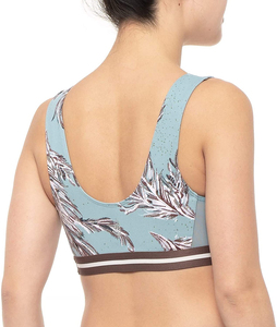Ensemble de yoga sublimé pour femme, tendance du moment, nouvelle collection, respirant, léger, 2 pièces, sans manches, taille élastique, logo personnalisé - Product Image 6
