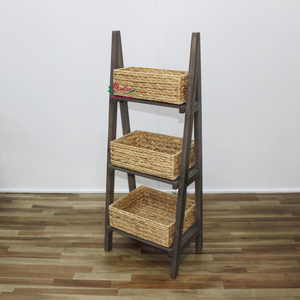 Artex Dong Thap Factory's Seagrass Baskets Raw Material Water Hyacinth Weaving Jewelry Rack <b>Display</b> and Stacking Racks <b>Shelves</b> - Product Image 2