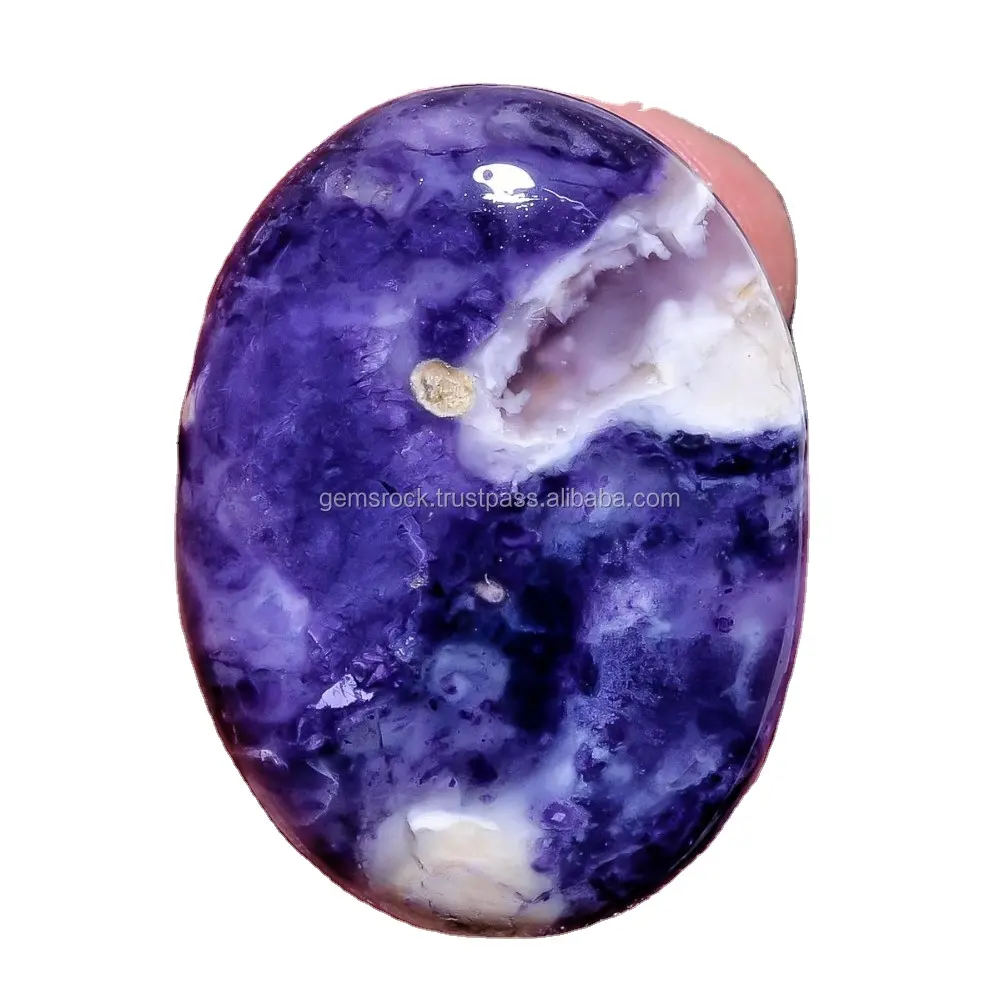 Groothandel Semi-Kostbare Morado Opaal Losse Cabochon Chakra Genezing Tuimelde Morado Opaal Edelsteen Voor Huisdecoratie Opaal Cabochon