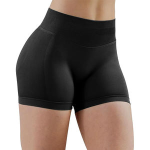 Shorts de yoga taille haute sculptants pour le fessier, contrôle du ventre, en tissu extensible doux et sans coutures pour les entraînements de fitness - Product Image 3