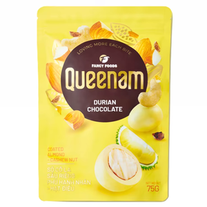 Chocolate Drageado Puro de Calidad al por Mayor OEM/ODM, Snack de Caramelo HALAL, Nueces de Almendra y Anacardo Recubiertas de Durian 75G, Precio de Oferta, Proveedor de Exportación - Product Image 1
