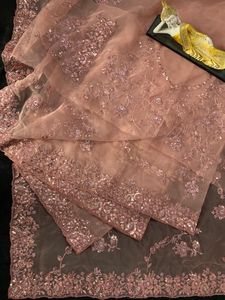 Sari de Mujer, Moda Tradicional, Atuendo con Drapeado, Tela Suave y Lisa, Patrón Elegante, Ropa Étnica para Bodas, Fiestas y Eventos Especiales - Product Image 6