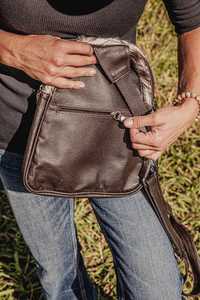 Leather Hair On <b>Sling</b> Bag Cowhide Crossbody Purse Women Handbag Designer <b>Shoulder</b> Bag Luxury Travel LHSB-0009 - Product Image 4