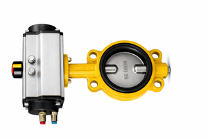 Automatic Butterfly Valve SG Iron Body Pneumatic Actuator Industrial Flow Controlautomatic butterfly valve SG iron butterfly val - Product Image 3