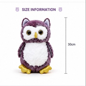 Lindo Peluche de Búho, Juguete de Peluche Suave de Tela Velboa, Regalo para Niños, Personalizado OEM, Venta al por Mayor, Juguete Seguro para Bebés - Product Image 4