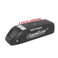 Batterie de vélo électrique au lithium-ion Hailong Series DC-DSJB 36V 48V 52V pour tube diagonal, 15Ah 20Ah 24Ah, livraison gratuite, garantie 1 an