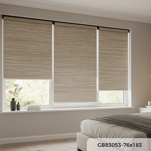 Persianas Grises Suaves de Diseño Madera, Modelo GB83053, 76x183cm, para Hogar y Oficina, OEM B2B, Mejor Proveedor en Malasia, Garantía de Calidad Profesional - Product Image 1