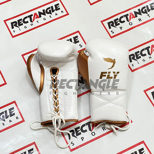 Gants de boxe professionnels sur mesure de haute qualité, en cuir véritable, pour Muay Thai, Kickboxing, avec lacets, pour entraînement en extérieur - Product Image 5