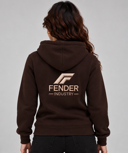 Sweat à capuche personnalisé en polaire pour femme avec logo brodé, pull doux et chaud, streetwear, poche kangourou, vente en gros OEM, confortable - Product Image 2