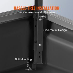Portapacchi Estensibile in Acciaio per Camion, Altezza Regolabile 48-88 cm, Capacità 113 kg, Accessori per il Controllo del Carico 98-111 cm - Product Image 5