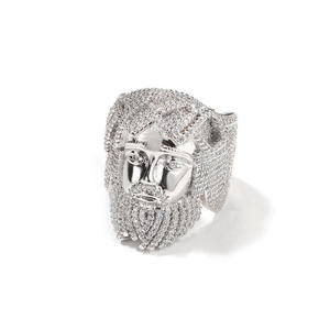 Best Selling Unisex Luxury Unisex Cocktail <b>Ring</b> 925 Silver Diamond Pave Setting Micro Insert Everyday Wear - Product Image 3