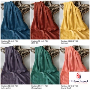 Plain Airflow <b>Scarf</b> Woven Fabric Producer Cotton Viscose Polyester Lightweight Textile for Custom Brand Collections - Product Image 5