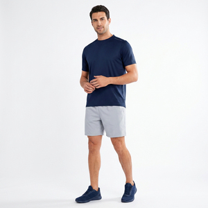 T-shirts de compression personnalisés à manches courtes pour hommes, coupe classique, respirants, vêtements de sport unisexes - Product Image 2
