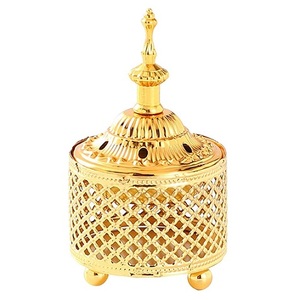 Quemador de incienso de latón puro de alta calidad con acabado pulido, quemador de Loban tradicional de latón vintage para decoración del hogar. - Product Image 1