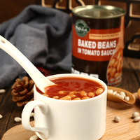 Conserves de haricots blancs cuits en sauce tomate, 400g en vrac