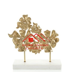 Escultura Metálica de Aluminio Fundido con Acabado Dorado, Decoración de Mesa de Centro de Lujo para el Hogar, Gran Venta - Product Image 6