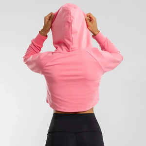<b>Long</b> Sleeve Casual Cotton Solid Crop Top <b>Women</b> <b>Hoodies</b> 2026 Autumn Winter Clothes <b>Women</b> Soft Crop Top <b>Hoodies</b> - Product Image 3