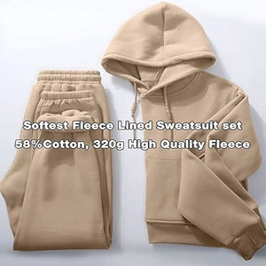 Conjunto de Chaqueta y Pantalones Deportivos de Felpa para Mujer, Corte Ajustado, de Algodón y Terciopelo, 2 Piezas - Product Image 6