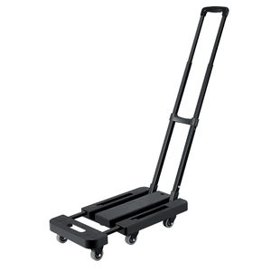 Carrello Pieghevole a 6 Ruote con Capacità di Carico di 227 Kg, Carrello per Bagagli Richiudibile con 2 Corde Elastiche e Base Espandibile - Product Image 3