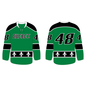 Maillots de hockey sur glace personnalisés de haute qualité avec tissu en mesh, sublimation et twill, uniformes de hockey sur glace, vêtements de sport - Product Image 1