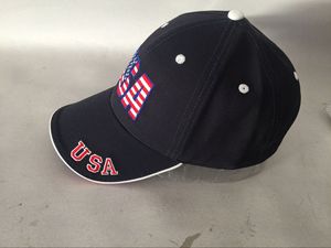 Casquette Trucker USA brodée 6 panneaux, blanche et noire, ajustable, unisexe, décontractée, en toile, performante, pour l'extérieur et le sport - Product Image 4