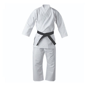Kimono de karaté bleu unisexe pour adulte, 100 % coton respirant, coupe classique, une pièce, tenue d'arts martiaux, uniforme de karaté - Product Image 6