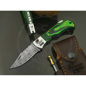 มีดแคมป์ปิ้งพับได้ใบมีดเหล็กกล้าคาร์บอน G10สำหรับการผจญภัยกลางแจ้งงาน OEM - Product Image 1