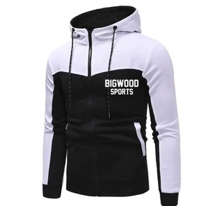Ensemble jogging et sweat à capuche d'hiver pour homme Bigwood Sports, entièrement zippé, en molleton tricoté doublé Sherpa, polyester/coton, imprimé numériquement - Product Image 2