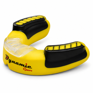 Protège-dents ajustable Dynamic Gears, écologique, jaune et noir, en EVA, équipement de protection sportive, boxe, adultes, léger, non toxique - Product Image 4