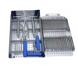 Kit d'instruments pour l'extraction des vis cassées, instruments chirurgicaux orthopédiques pour la fixation osseuse et les procédures d'implantation - Product Image 2