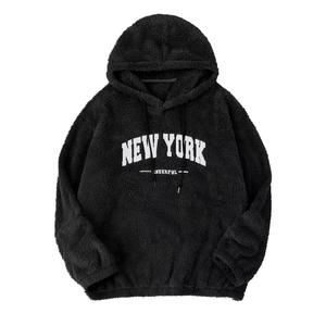 Sudaderas con Capucha de Mezclilla de Alta Calidad, 450 Gramos, 100% Algodón, con Estampado de Líneas Negras, para Hombre - Product Image 1