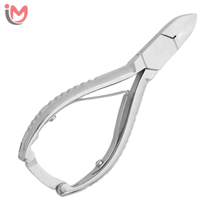 High Quality Stainless Steel Nail Nipper With Double Barrel Spring <b>Lock</b> Heavy Duty Toe Nail Clippers Cutter OEM Wholesale - Product Image 1