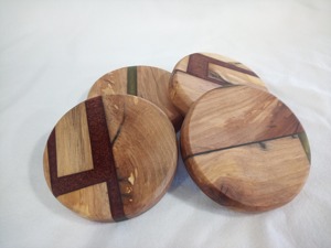 Wooden & Resin Coffee Cup Coasters for Hotel & Office Custom Size Tea Cup Coasters for in Manufacture Price - Product Image 3