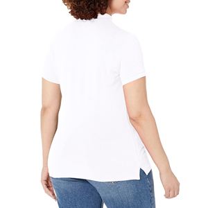 Classic Stylish <b>Womens</b> Polo Shirts V Neck Short Sleeve Fashion Shirt For Ladies Luxury Party Wear Summer High End Garment - Product Image 4