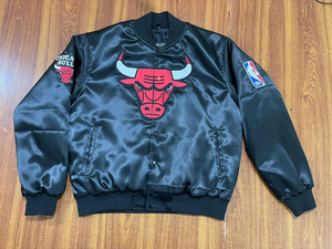 Chaqueta Bomber de Satén con Logotipo Personalizado de Alta Calidad, Unisex, Deportiva, Ecológica, Antibacteriana, Transpirable, Estilo Universitario, Vintage - Product Image 6