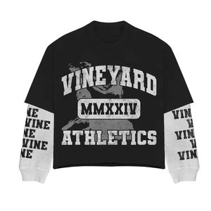 Custom Design Men's Double-Layer Thermal Long Sleeve T-shirts Oversize Boxy <b>Drop</b> Shoulder T-Shirt for Men Street Style <b>Box</b> Tee - Product Image 1