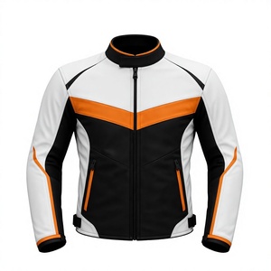Men’s Cowhide Leather <b>Racing</b> <b>Jacket</b>/Chaqueta MotoCP Style CE Level 2 Armor Motorcycle Track Riding Protective Gear CE - Product Image 1