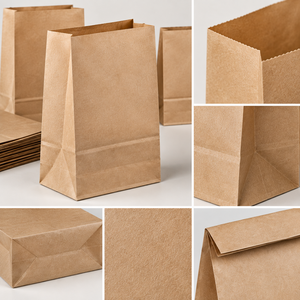 Custom Kraft Paper Food <b>Bags</b> Eco Friendly Bakery Packaging <b>Bags</b> for <b>Bread</b> Pastry Takeaway Food Packaging and Retail Use - Product Image 5