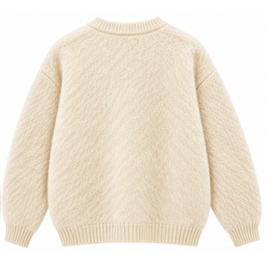 <b>Womens</b> Fuzzy Knit Sweater Crew Neck Long Sleeve Textured Pullover Soft Casual Autumn Warm Oversized Fashion XL Wholesale - Product Image 2
