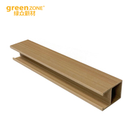 Plafond WPC, poutres de plafond en PVC WPC, tubes en bois pour la décoration intérieure