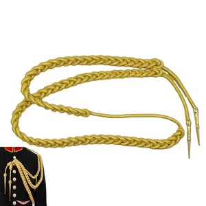 Shoulder Cords Lanyard Red Linked Green Red Two Brass Uniform Aiguillette - Product Image 6